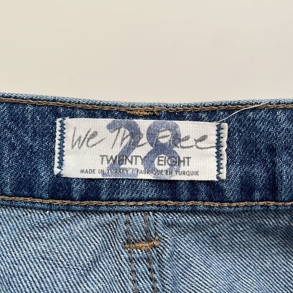 Free People Distressed A-Line Mini Skirt - Picture 4 of 4